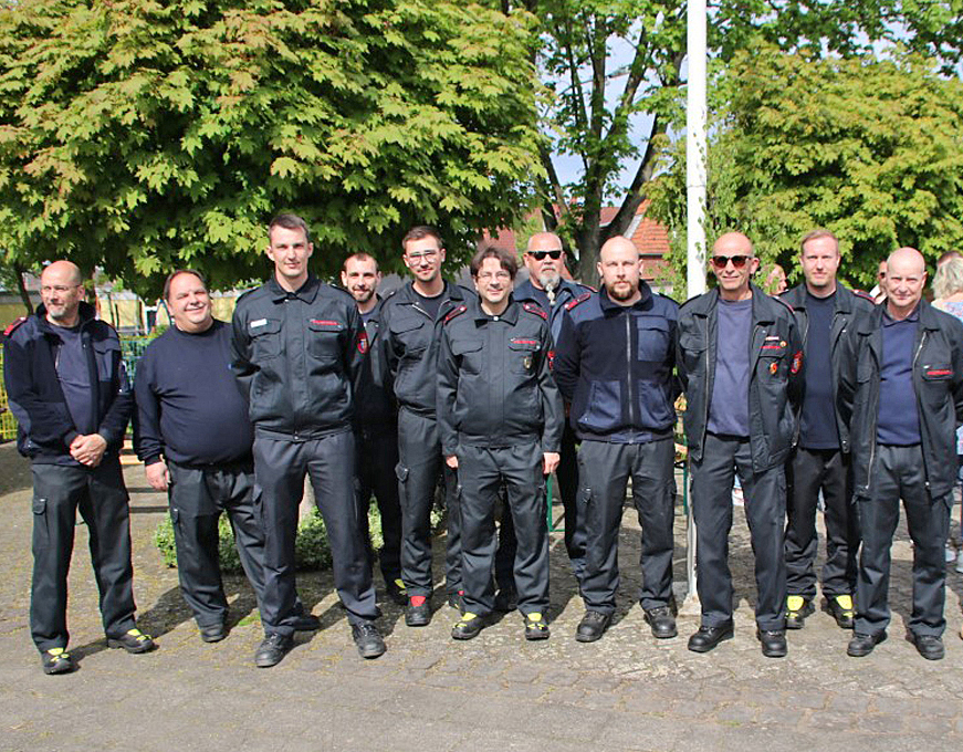 Mannschaft der Freiwilligen Feuerwehr Wickrathberg