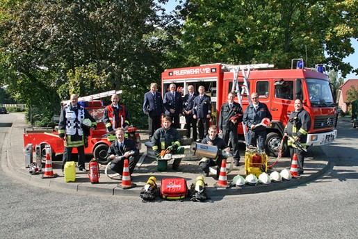 Manschaft der freiwilligen Feuerwehr Wickrathberg 2013